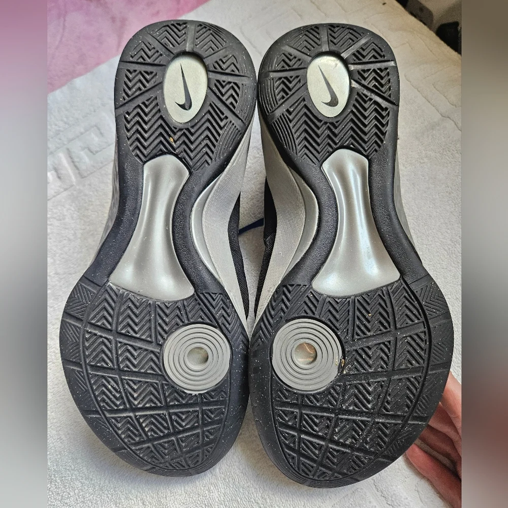 Nike hyperspike flywire athletic shoes Sneakers Womens 11.5 black blue silver - Picture 8 of 10